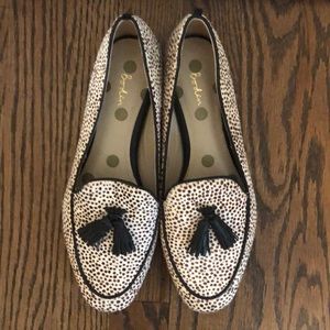 Boden Calf Hair Flats w Tassels